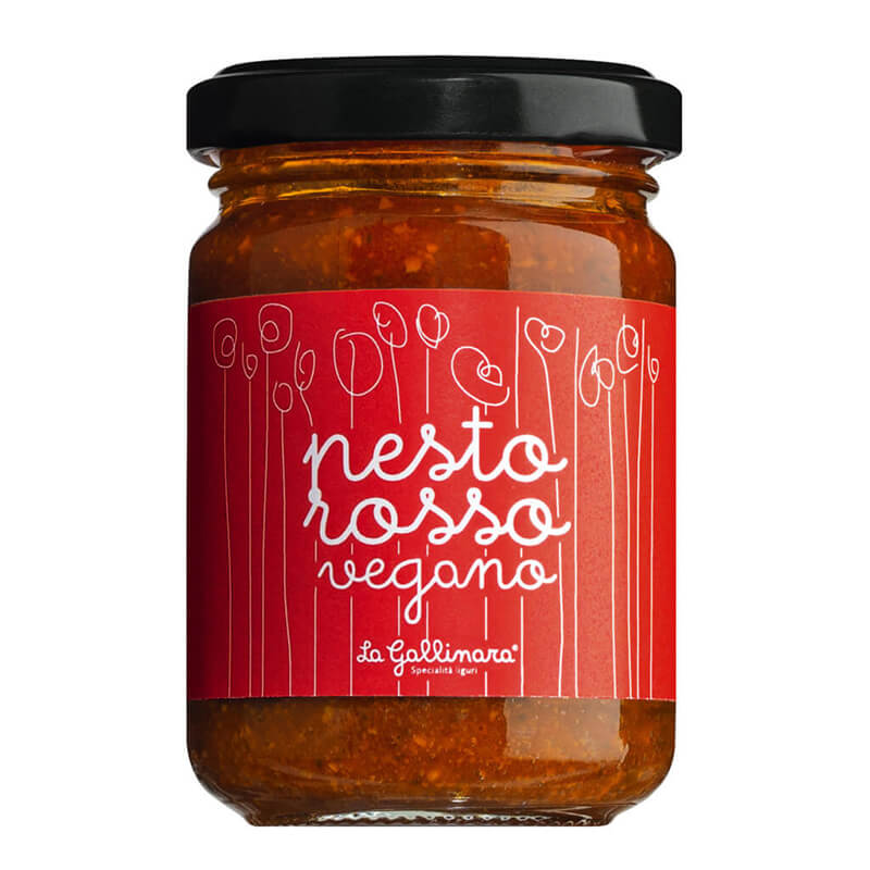 Pesto rosso vegan - rotes Tomatenpesto von La Gallinara, 130 g