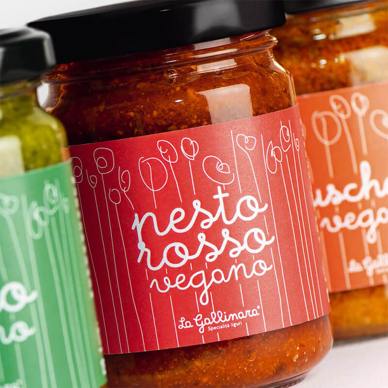 Pesto rosso vegan - rotes Tomatenpesto von La Gallinara, 130 g