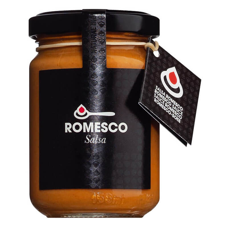 Salsa Romesco Würzsauce mit Tomaten, Mandeln & Haselnüssen, 130 g weitere Ansicht Salsa Romesco Würzsauce mit Tomaten, Mandeln & Haselnüssen, 130 g