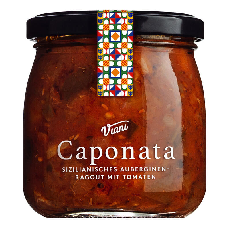 Caponata di Melanzane - sizilianisches Auberginen-Ragout mit Tomaten, 190 g weitere Ansicht Caponata di Melanzane - sizilianisches Auberginen-Ragout mit Tomaten, 190 g
