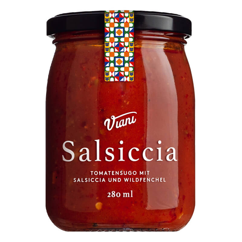Sugo Salsiccia e Finocchio - Tomatensugo mit Salsiccia und Wildfenchel, 280 ml weitere Ansicht Sugo Salsiccia e Finocchio - Tomatensugo mit Salsiccia und Wildfenchel, 280 ml