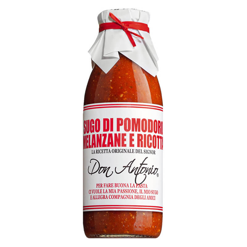 Sugo alla melanzane e ricotta - Tomatensauce mit Aubergine und Ricotta von Don Antonio, 480 ml weitere Ansicht Sugo alla melanzane e ricotta - Tomatensauce mit Aubergine und Ricotta von Don Antonio, 480 ml