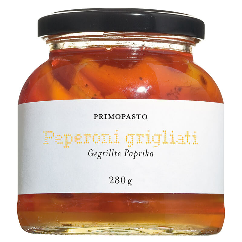 Peperoni Grigliati - gegrillte Paprikafilets in Öl, 280 g weitere Ansicht Peperoni Grigliati - gegrillte Paprikafilets in Öl, 280 g