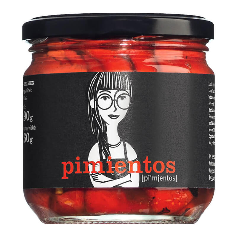 Pimientos del Piquillo - gegrillte Peperoni von La Cocina, 290 g weitere Ansicht Pimientos del Piquillo - gegrillte Peperoni von La Cocina, 290 g