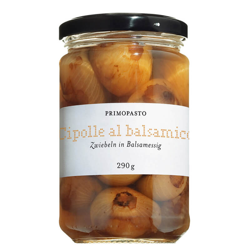Cipolle Borettane in Aceto balsamico di Modena IGP - Zwiebeln in Balsamico eingelegt, 300 g weitere Ansicht Cipolle Borettane in Aceto balsamico di Modena IGP - Zwiebeln in Balsamico eingelegt, 300 g