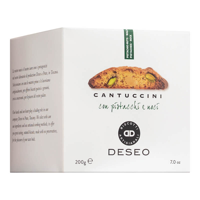 Cantuccini - Mandelgebäck mit Walnuss & Pistazien von Deseo, 200 g