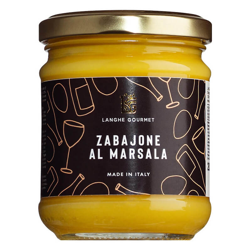 Zabajone al Marsala Zabajonecreme mit Marsala, 200 g weitere Ansicht Zabajone al Marsala Zabajonecreme mit Marsala, 200 g