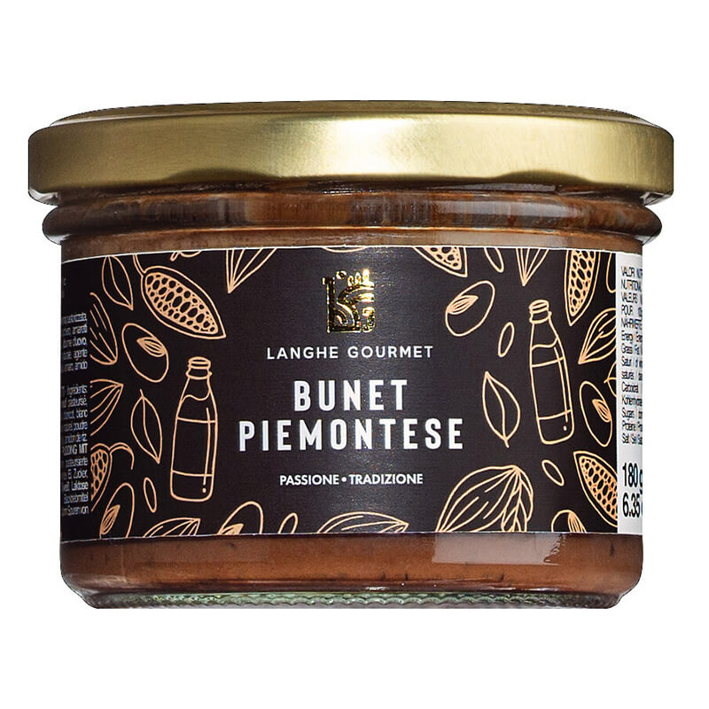 Bunet Piemontese Pudding mit Kakao und Amaretti, 180 g weitere Ansicht Bunet Piemontese Pudding mit Kakao und Amaretti, 180 g
