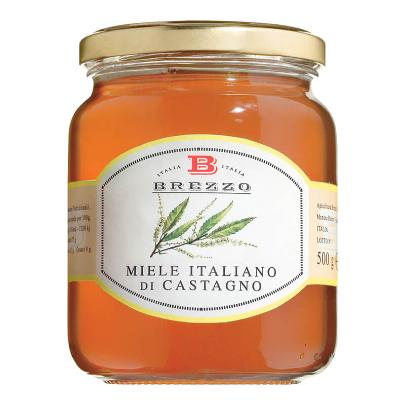 Kastanienhonig aus der Lombardei von Brezzo, 500 g weitere Ansicht Kastanienhonig aus der Lombardei von Brezzo, 500 g