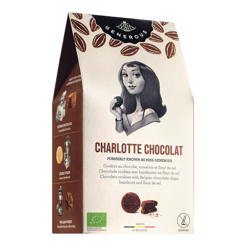 Generous Charlotte Chocolat Schokoladencookies, glutenfrei Bio, 120 g