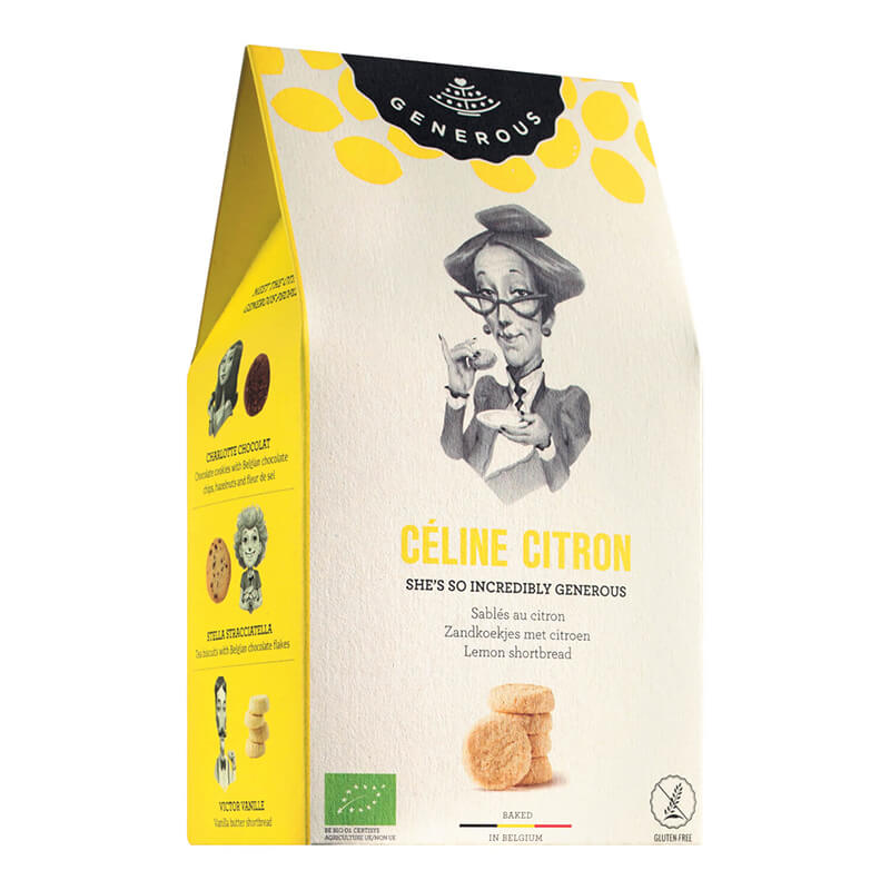 Generous Céline Citron Zitronengebäck, glutenfrei Bio, 120 g weitere Ansicht Generous Céline Citron Zitronengebäck, glutenfrei Bio, 120 g