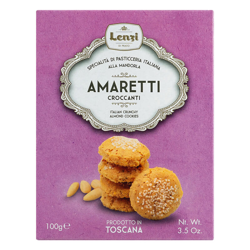 Amaretti Croccanti alle Mandorle - knusprige Mandelmakronen von Lenzi, 100 g