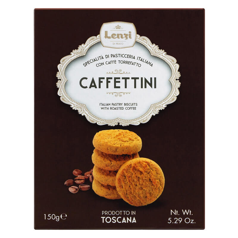 Caffettini - Pasticcini al Caffè Keks-Gebäck mit Kaffee von Lenzi, 150 g weitere Ansicht Caffettini - Pasticcini al Caffè Keks-Gebäck mit Kaffee von Lenzi, 150 g