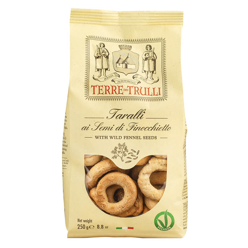 Taralli Salzgebäck mit Fenchelsamen von Terre dei Trulli, 250 g
