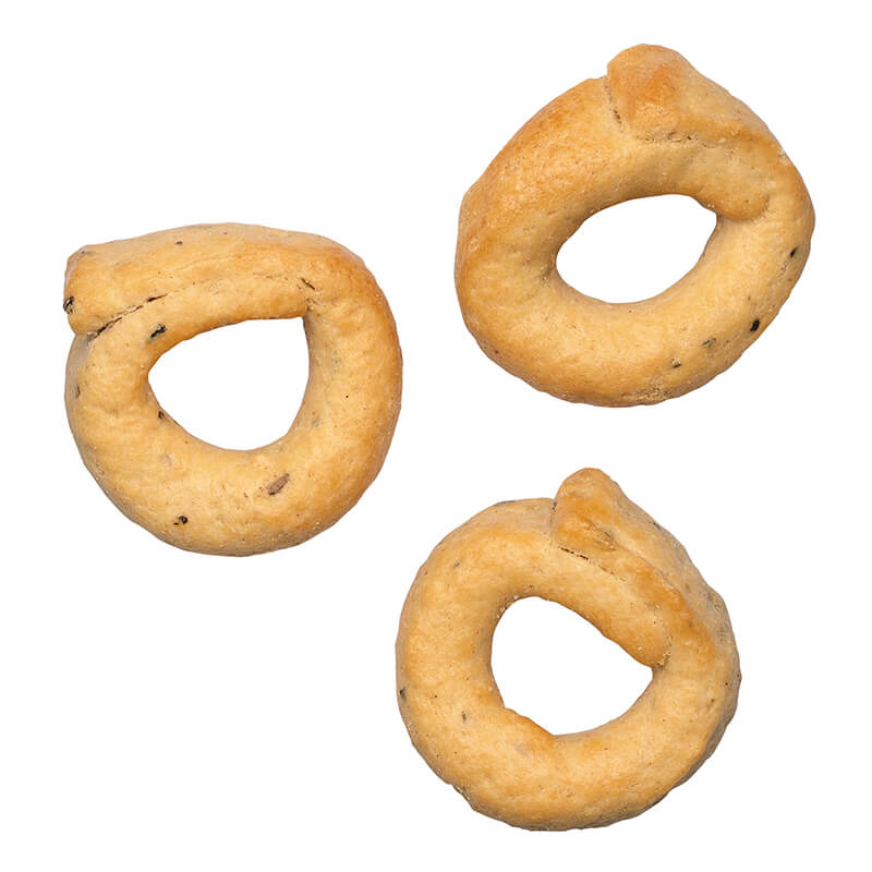 Taralli Salzgebäck mit Tomate & Oregano von Terre dei Trulli, 250 g weitere Ansicht Taralli Salzgebäck mit Tomate & Oregano von Terre dei Trulli, 250 g