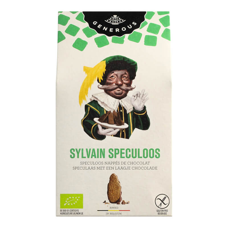 Generous Sylvain Speculoos Spekulatiusgebäck mit Schokolade, glutenfrei Bio, 140 g