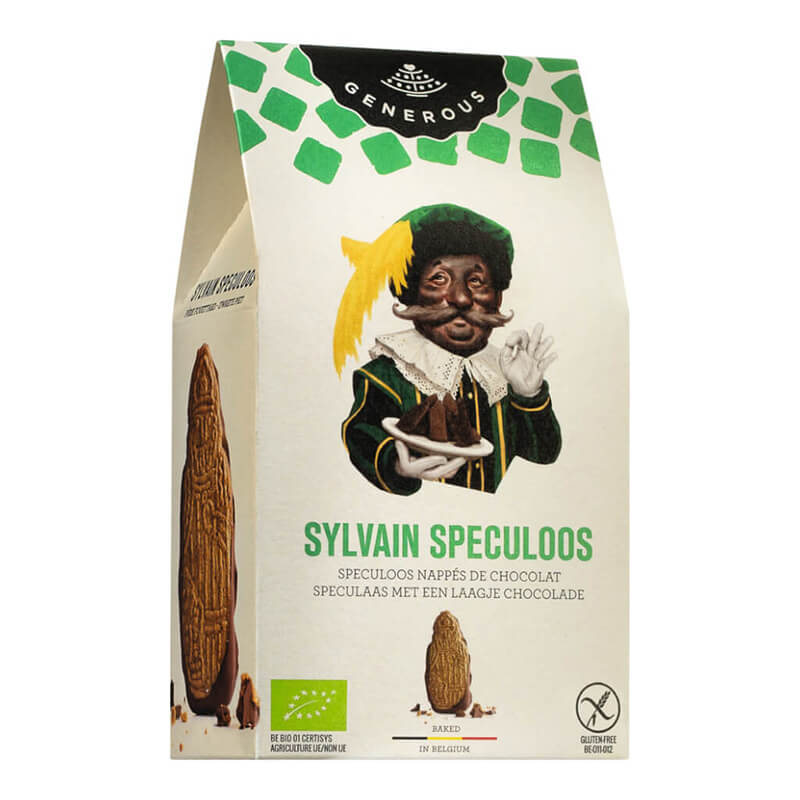 Generous Sylvain Speculoos Spekulatiusgebäck mit Schokolade, glutenfrei Bio, 140 g weitere Ansicht Generous Sylvain Speculoos Spekulatiusgebäck mit Schokolade, glutenfrei Bio, 140 g