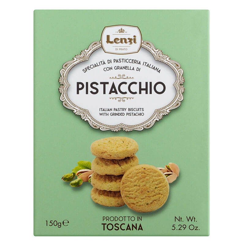 Pistacchiosi - Pasticcini con Pistacchio Keks-Gebäck mit Pistazien von Lenzi, 150 g