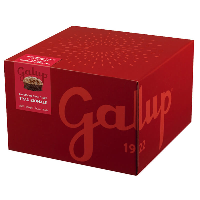Panettone Tradizionale - Traditioneller Hefekuchen mit Haselnussglasur von Galup, 750 g weitere Ansicht Panettone Tradizionale - Traditioneller Hefekuchen mit Haselnussglasur von Galup, 750 g