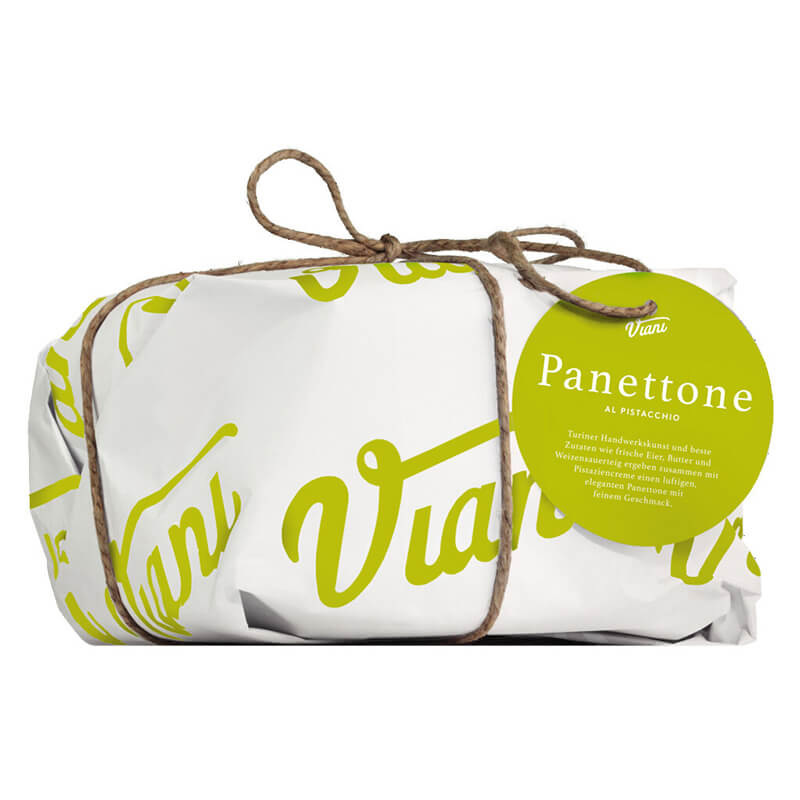 Panettone al pistacchio - Hefekuchen mit Pistazien, 650 g weitere Ansicht Panettone al pistacchio - Hefekuchen mit Pistazien, 650 g