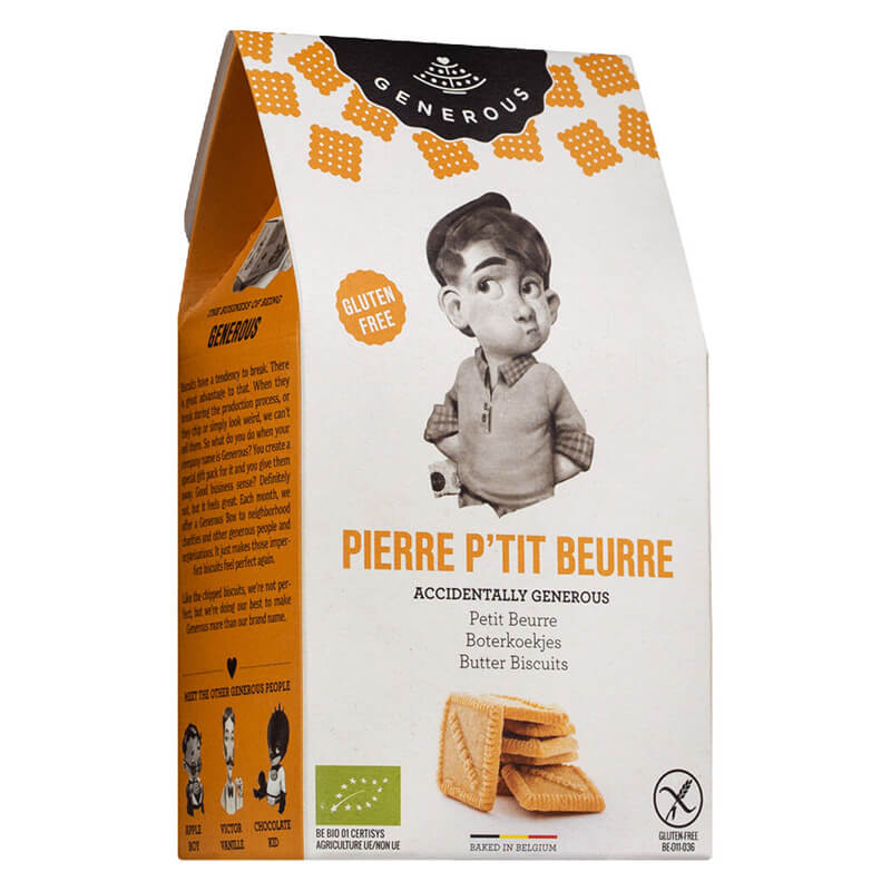 Generous Französische Butterkekse Pierre P'tit Beurre, glutenfrei Bio, 100 g