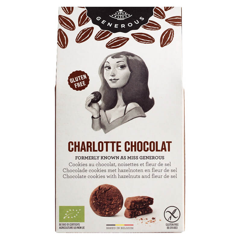 Generous Charlotte Chocolat Schokoladengebäck, glutenfrei Bio, 100 g weitere Ansicht Generous Charlotte Chocolat Schokoladengebäck, glutenfrei Bio, 100 g