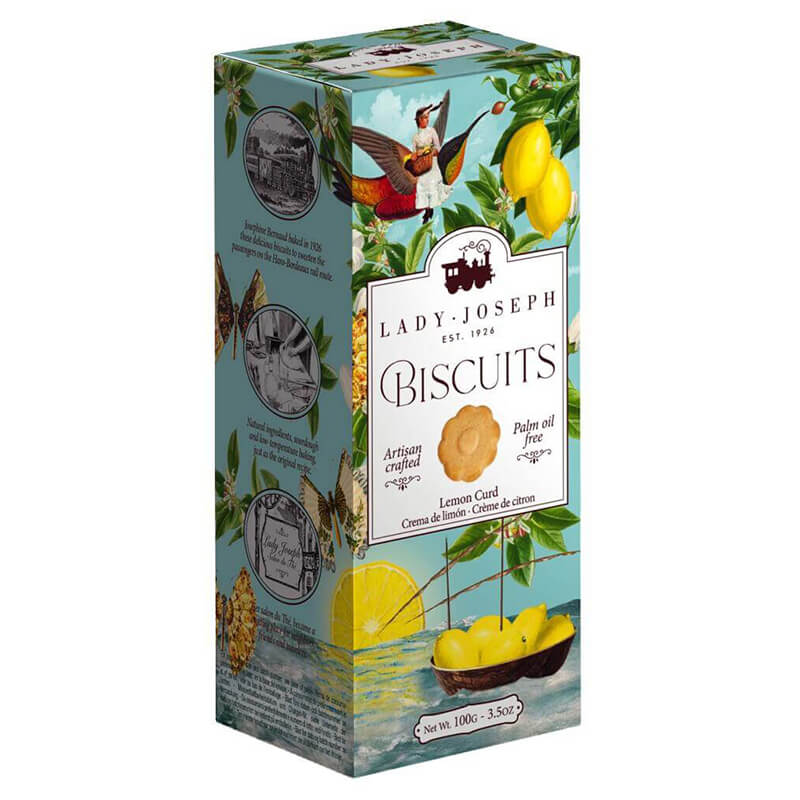 Lemon Curd Biscuits - Kekse mit Lemon Curd von Lady Joseph, 100 g weitere Ansicht Lemon Curd Biscuits - Kekse mit Lemon Curd von Lady Joseph, 100 g