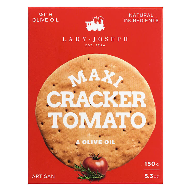 Maxi Cracker mit Tomaten, Rosmarin & Olivenöl von Lady Joseph, 150 g