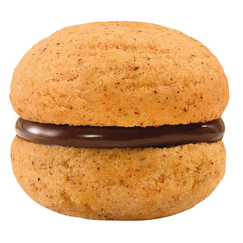 Baci di Dama alla nocciola Haselnussgebäck mit Schokoladenfüllung Bio von Officina Nobili Bontà, 180 g weitere Ansicht Baci di Dama alla nocciola Haselnussgebäck mit Schokoladenfüllung Bio von Officina Nobili Bontà, 180 g
