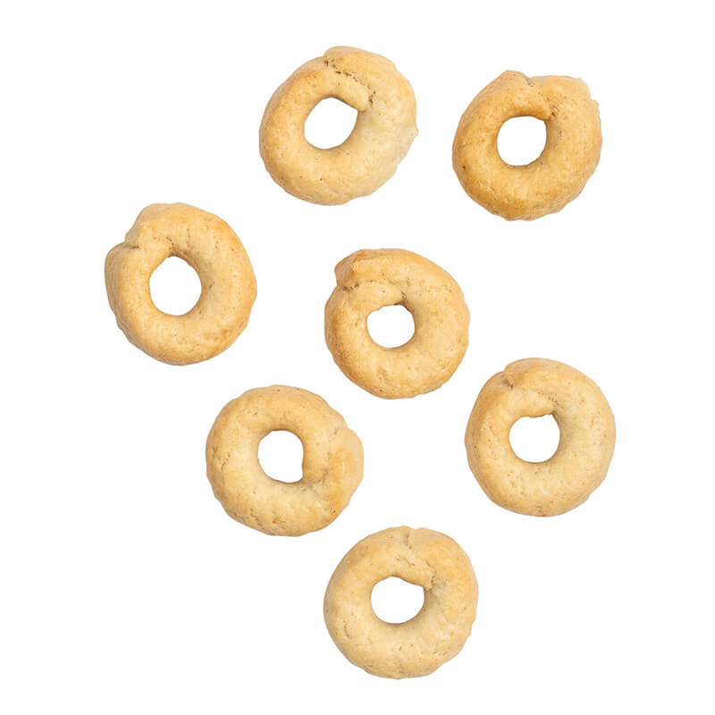 Tarallini Olio Extravergine di Oliva, Salzgebäck mit Ölivenöl von Terre dei Trulli, 230 g weitere Ansicht Tarallini Olio Extravergine di Oliva, Salzgebäck mit Ölivenöl von Terre dei Trulli, 230 g