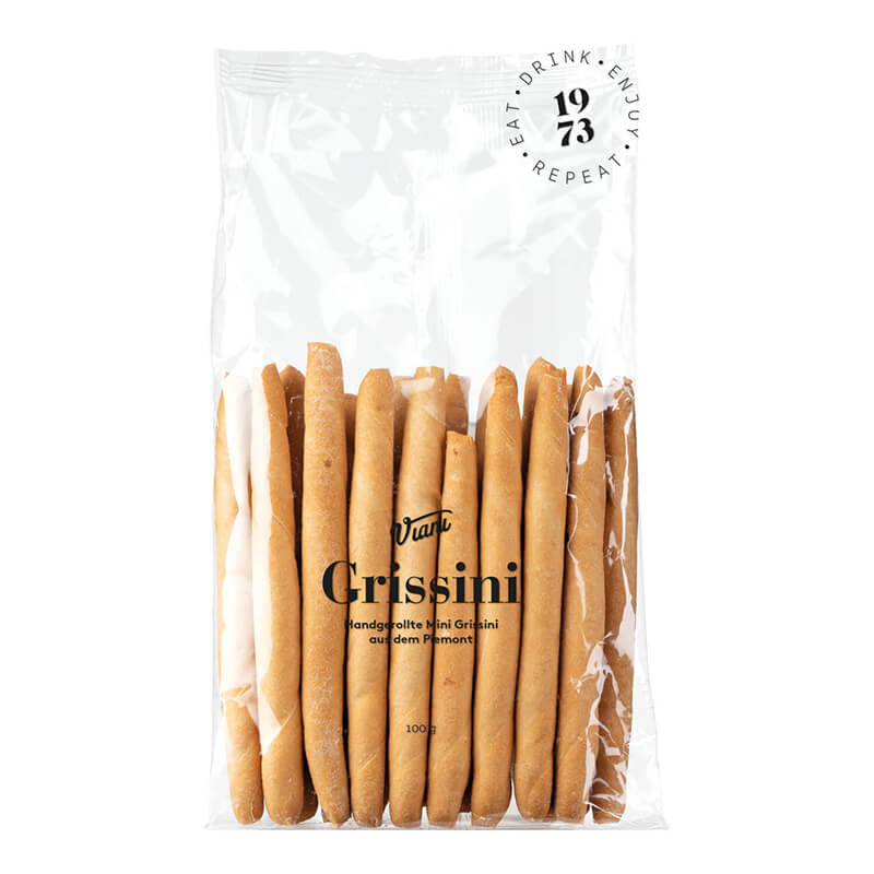 Grissini mini Rubatà - handgerollte mini Grissini, 100 g weitere Ansicht Grissini mini Rubatà - handgerollte mini Grissini, 100 g