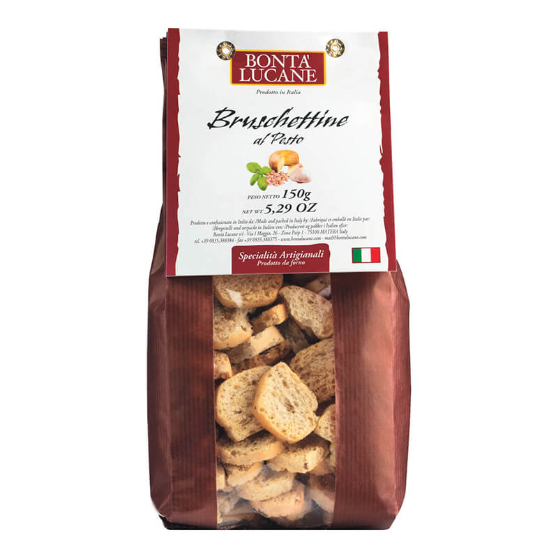 Crostini mit Basilikumpesto von Lucane, 150 g