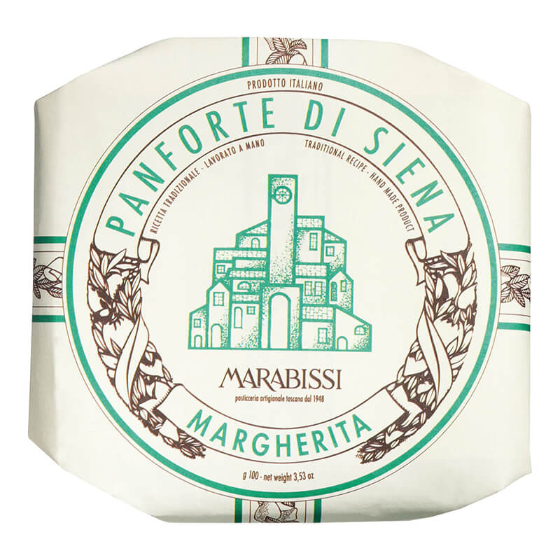 Panforte Classico Margherita - toskanischer Gewürzkuchen von Marabissi, 100 g weitere Ansicht Panforte Classico Margherita - toskanischer Gewürzkuchen von Marabissi, 100 g