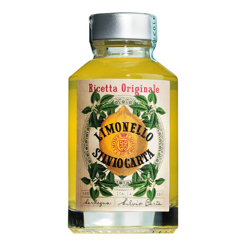 Silvio Carta Limonello Ricetta Originale Zitronenlikör Mini, 0,1 l