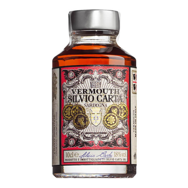 Silvio Carta Vermouth Rosso Wermut mini, 0,1 l weitere Ansicht Silvio Carta Vermouth Rosso Wermut mini, 0,1 l