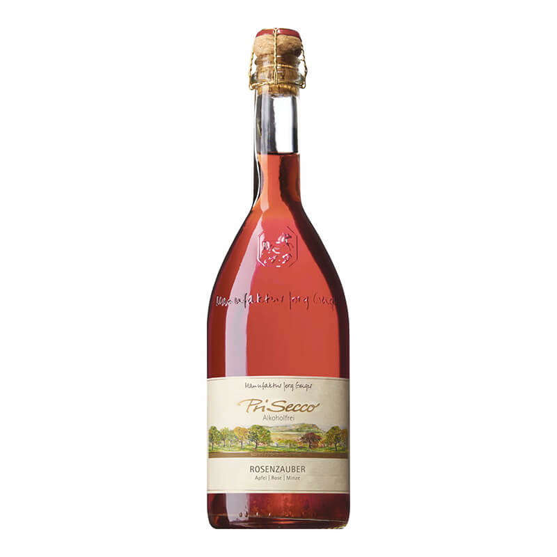 Prisecco Rosenzauber - der Rosé von Jörg Geiger alkoholfrei, 0,75 l weitere Ansicht Prisecco Rosenzauber - der Rosé von Jörg Geiger alkoholfrei, 0,75 l
