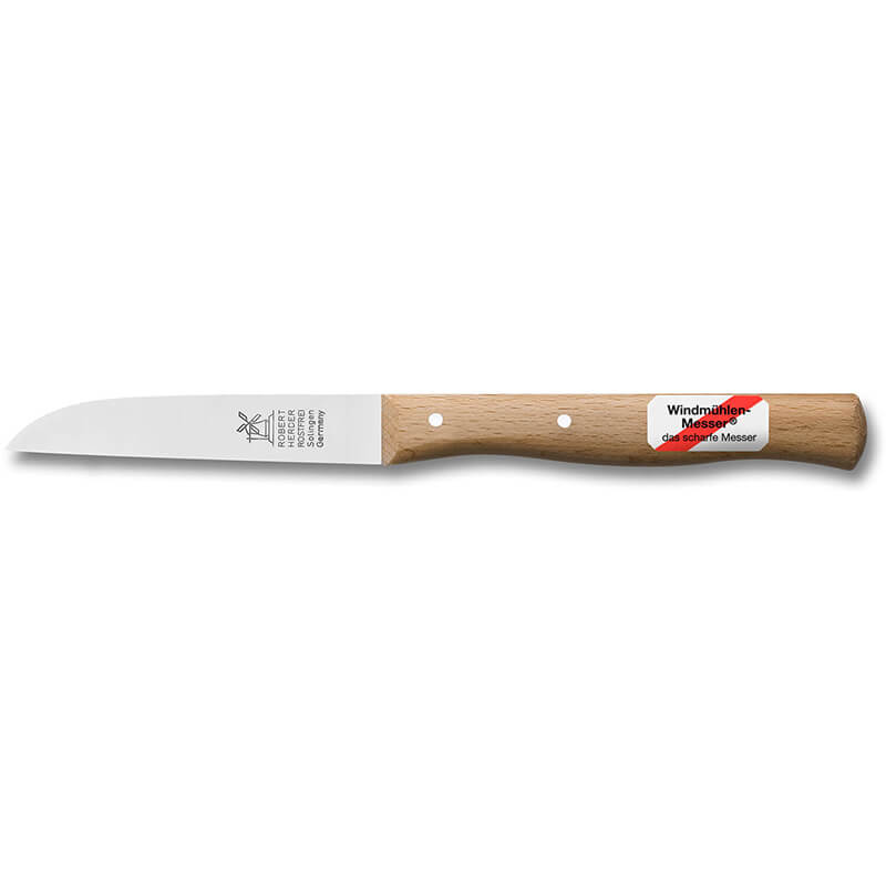 Gemüsemesser Klassiker mittel rostfrei, Griff Rotbuche von Windmühlenmesser weitere Ansicht Gemüsemesser Klassiker mittel rostfrei, Griff Rotbuche von Windmühlenmesser