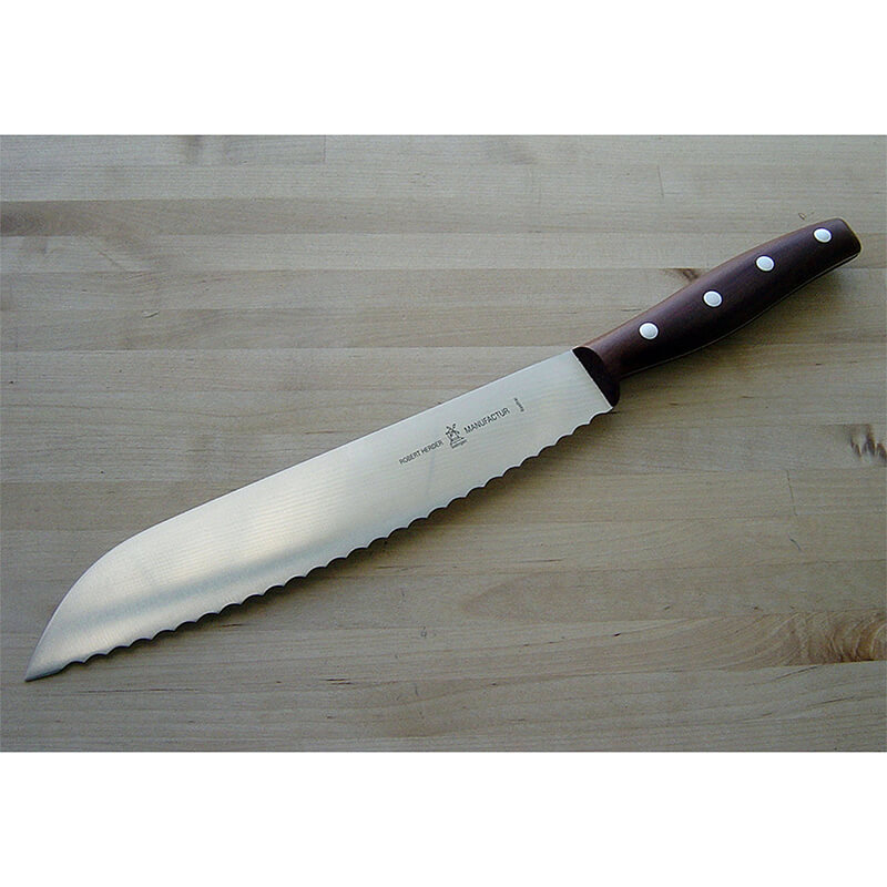 Grandmoulin Brotmesser im Geschenk-Set rostfrei, Griff Pflaume von Windmühlenmesser weitere Ansicht Grandmoulin Brotmesser im Geschenk-Set rostfrei, Griff Pflaume von Windmühlenmesser