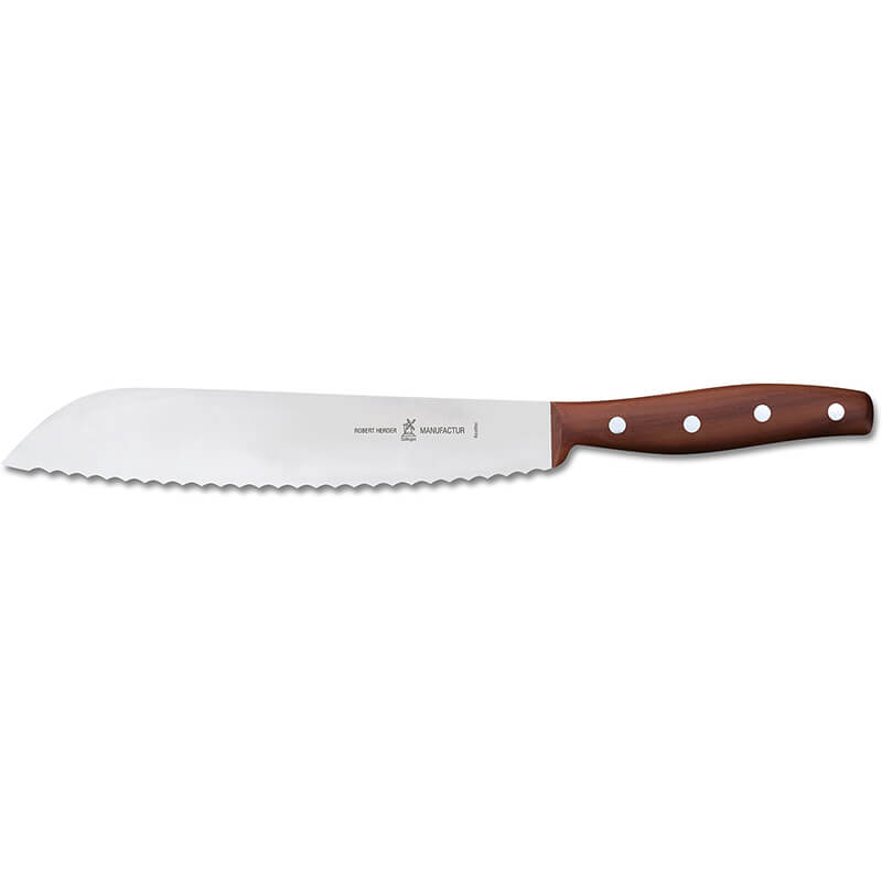 Grandmoulin Brotmesser im Geschenk-Set rostfrei, Griff Pflaume von Windmühlenmesser weitere Ansicht Grandmoulin Brotmesser im Geschenk-Set rostfrei, Griff Pflaume von Windmühlenmesser