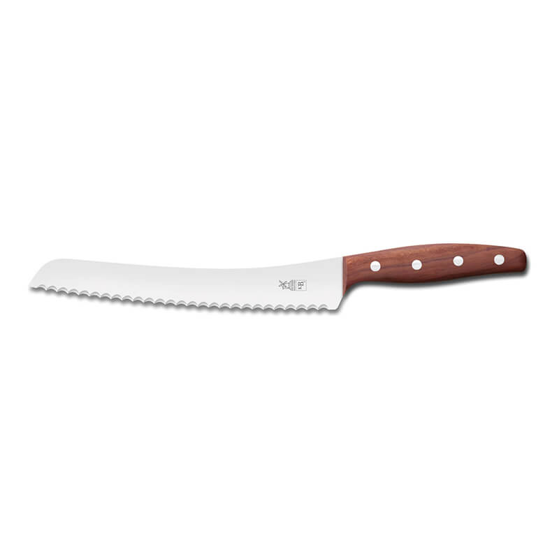 K B2 Brotmesser rostfrei, Griff Pflaume von Windmühlenmesser weitere Ansicht K B2 Brotmesser rostfrei, Griff Pflaume von Windmühlenmesser