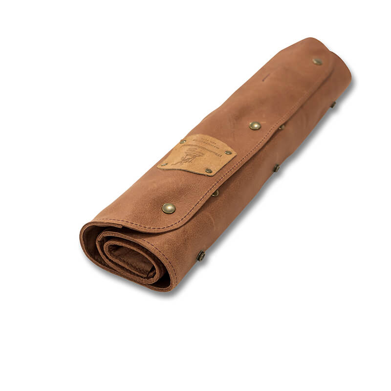 Messerrolle Plus 1 - erweiterbare Messertasche aus Leder für (Nachwuchs-) Köche von Windmühlenmesser