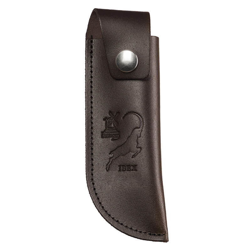 Lederscheide braun für IBEX 100 mm Taschenmesser von Windmühlenmesser weitere Ansicht Lederscheide braun für IBEX 100 mm Taschenmesser von Windmühlenmesser