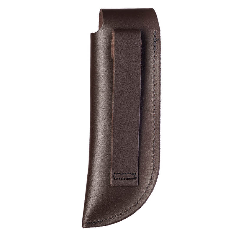 Lederscheide braun für IBEX 100 mm Taschenmesser von Windmühlenmesser weitere Ansicht Lederscheide braun für IBEX 100 mm Taschenmesser von Windmühlenmesser