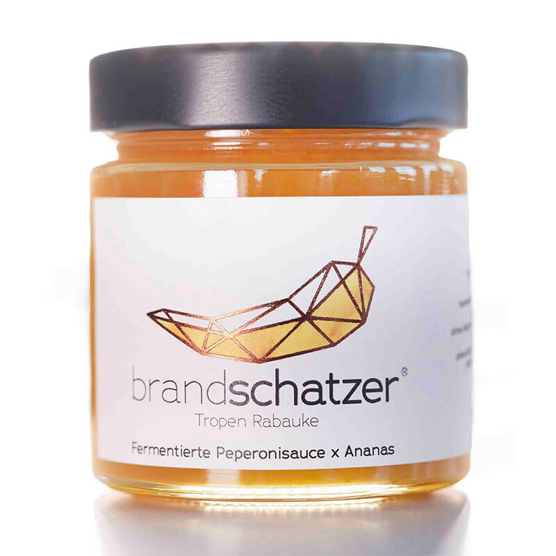 Brandschatzer® Tropen Rabauke - fermentierte Peperonisauce mit Ananas, 200 g weitere Ansicht Brandschatzer® Tropen Rabauke - fermentierte Peperonisauce mit Ananas, 200 g