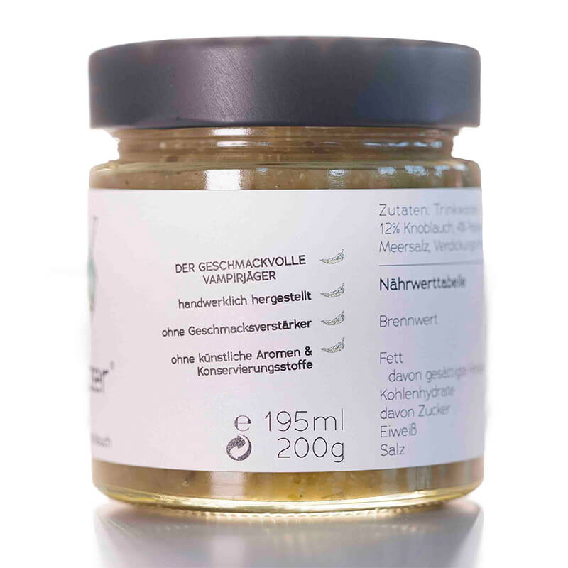 Brandschatzer® Knobi Rabauke - fermentierte Peperonisauce mit Knoblauch, 200 g
