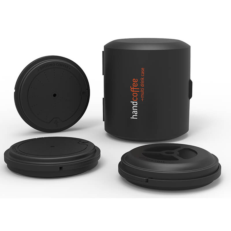 Etui inkl. 3 Kaffeepulver-Adapter für losen Kaffee - geeignet für Handcoffee Auto & Truck Espressomaschinen