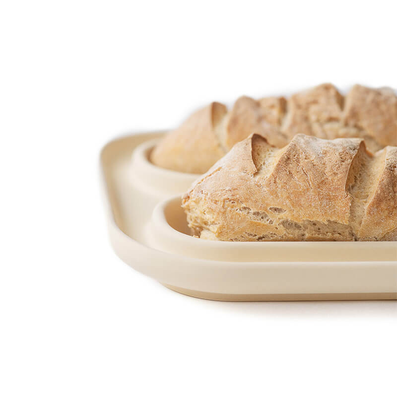 Backplatte Baguettebäcker CeraFlam® mit Rezeptheft von Denk weitere Ansicht Backplatte Baguettebäcker CeraFlam® mit Rezeptheft von Denk