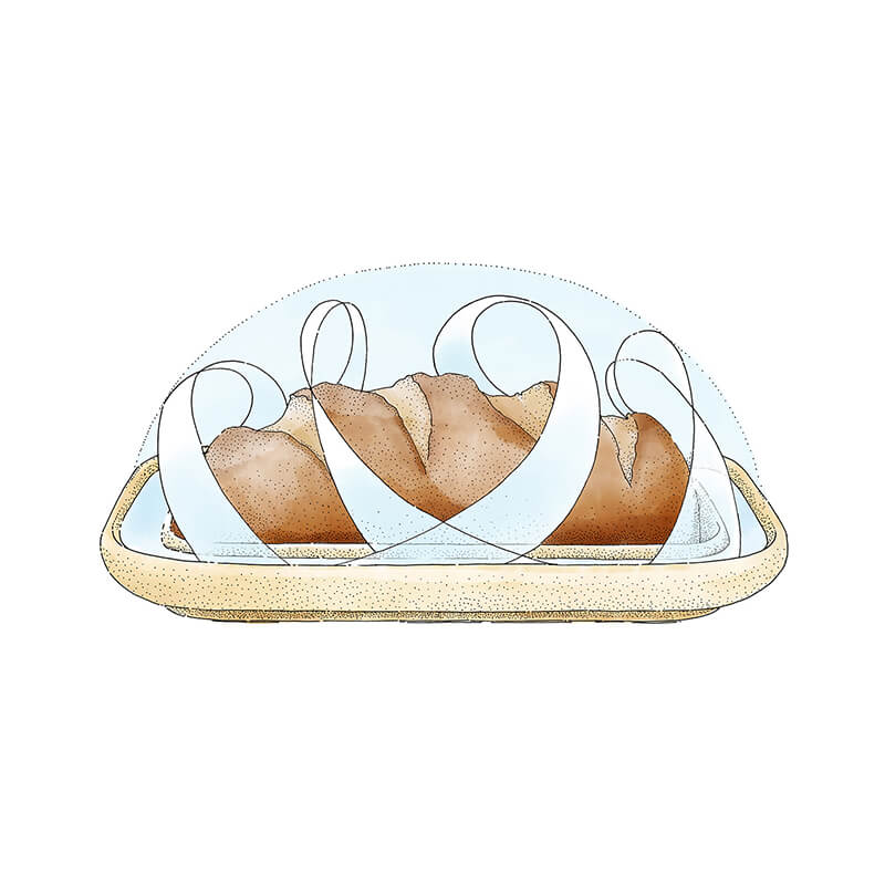 Backplatte Bread&Cake XL CeraFlam® mit Rezeptheft von Denk weitere Ansicht Backplatte Bread&Cake XL CeraFlam® mit Rezeptheft von Denk
