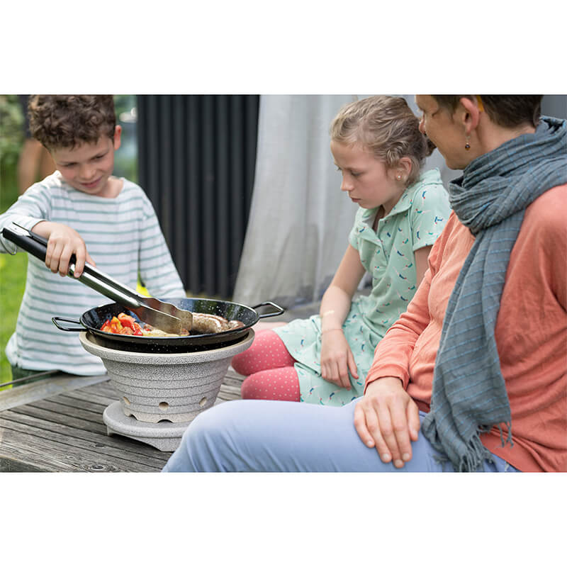 Bratfeuer® Set mit Untersatz - der blitzschnelle Outdoor-Herd mit Pfanne & Deckel von Denk weitere Ansicht Bratfeuer® Set mit Untersatz - der blitzschnelle Outdoor-Herd mit Pfanne & Deckel von Denk
