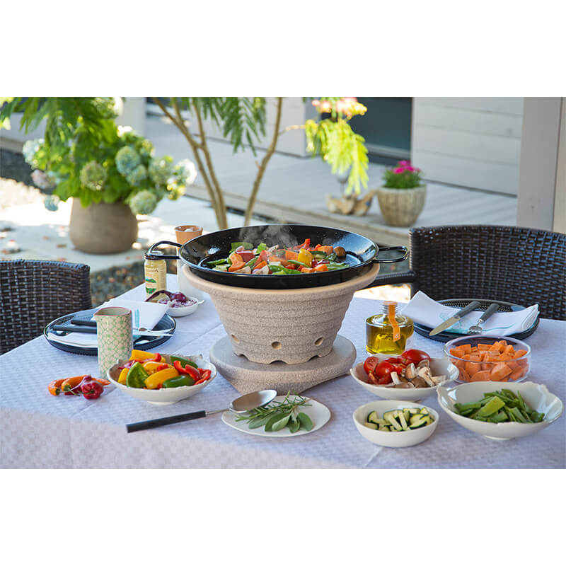 Bratfeuer® Set mit Untersatz - der blitzschnelle Outdoor-Herd mit Pfanne & Deckel von Denk weitere Ansicht Bratfeuer® Set mit Untersatz - der blitzschnelle Outdoor-Herd mit Pfanne & Deckel von Denk
